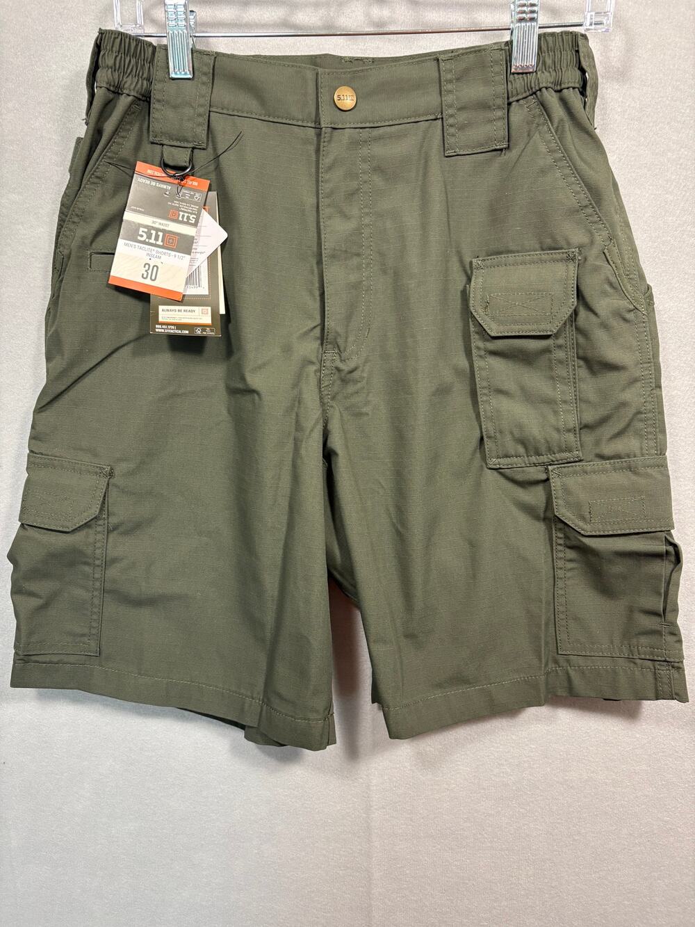 NWT 5.11 Tactical Taclite Pro Men's Cargo Shorts Size 30 TDU Green Ripstop 11"
